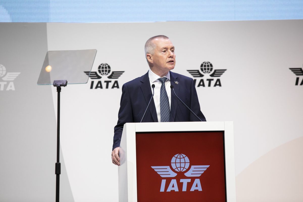 IATA Director General Willie Walsh speaking during the 79th IATA Annual General Meeting (AGM). Photo source: IATA