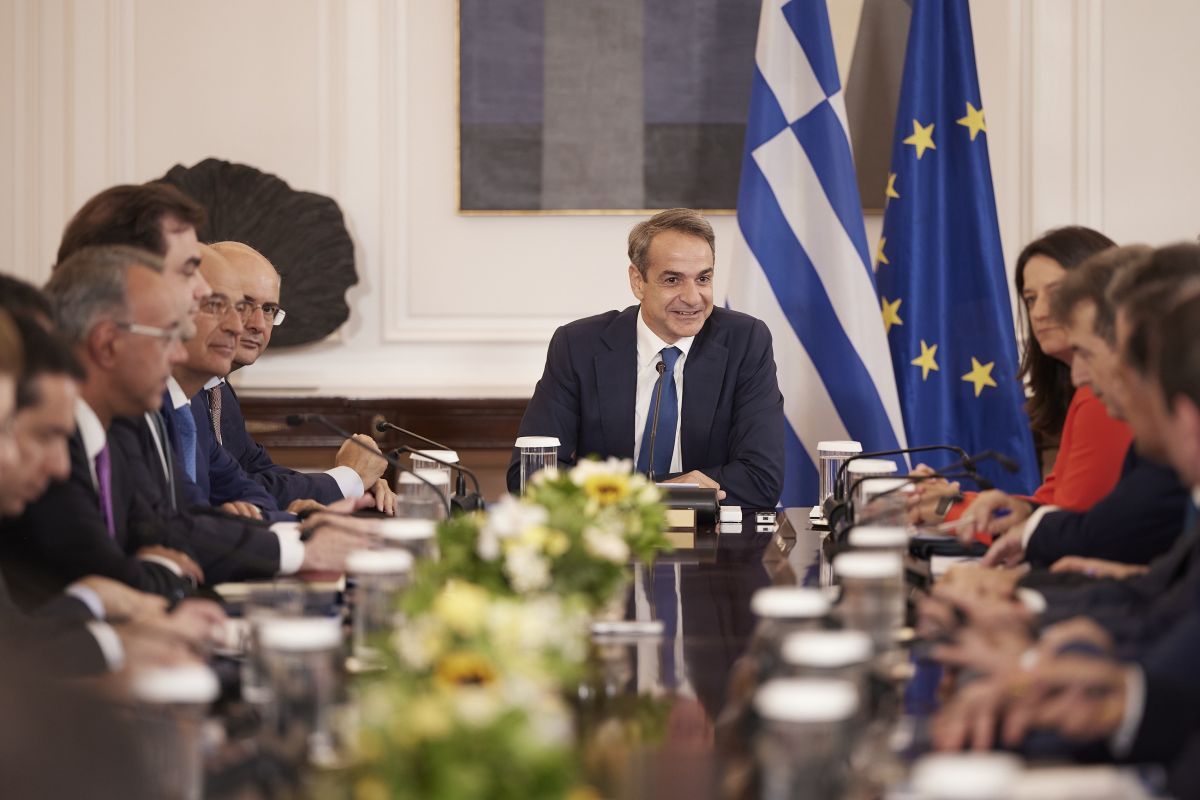 Prime Minister Kyriakos Mitsotakis. Photo source: @PrimeministerGR.