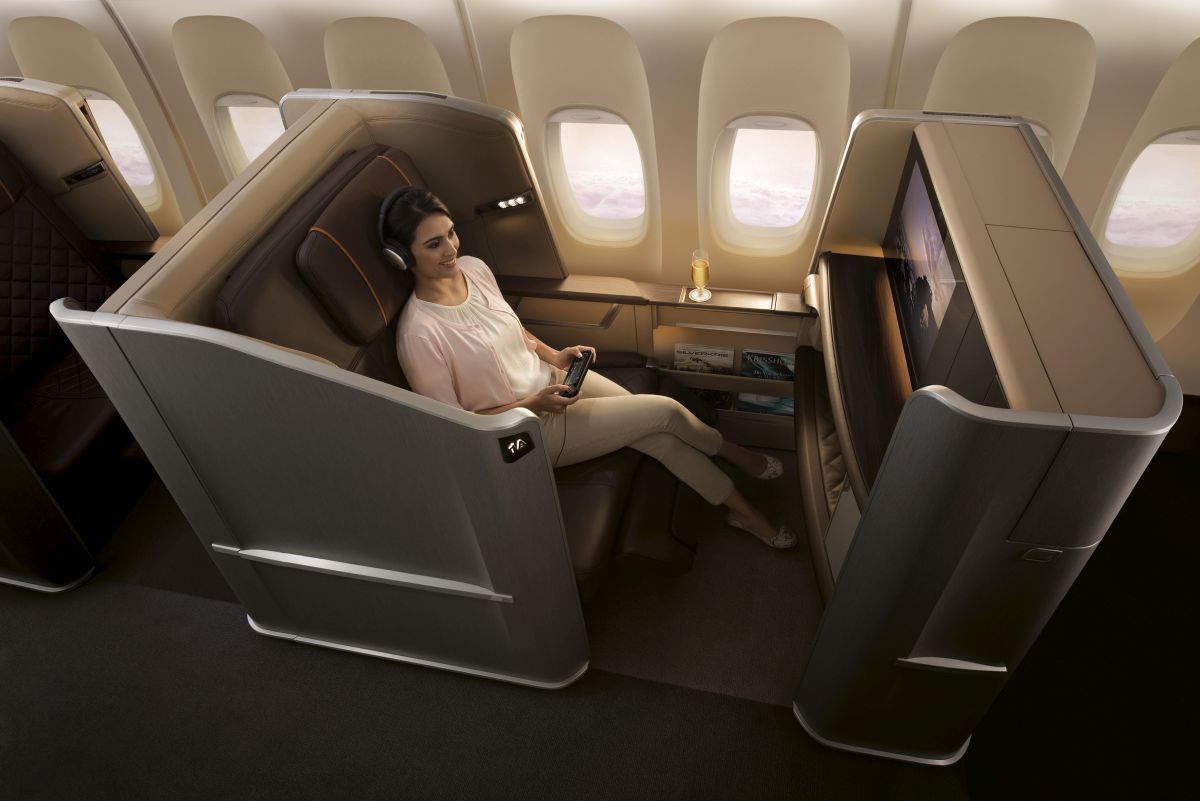 Singapore Airpines - First Class as seen on the retrofitted 777-300ER aircraft.