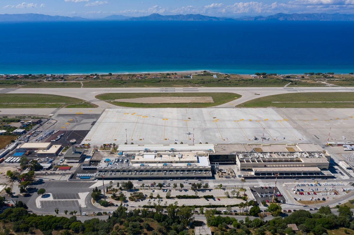Aerial view of Rhodes International Airport. Photo source: Intrakat