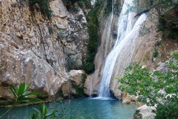 Polilimnio waterfalls in Kalamata. Photo source: Tripadvisor. 
