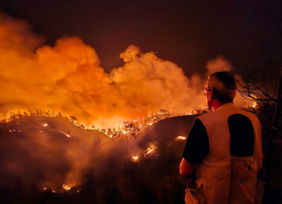 Fires on Rhodes, July 2023. Photo source: Region of South Aegean