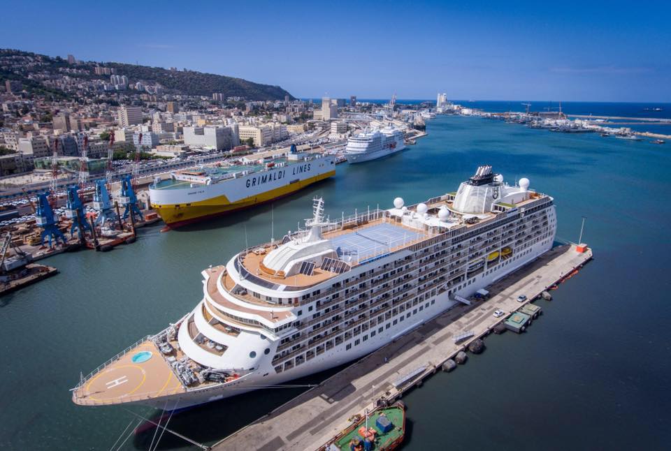 Cruise ship at Haifa port. Photo source: Haifa port.