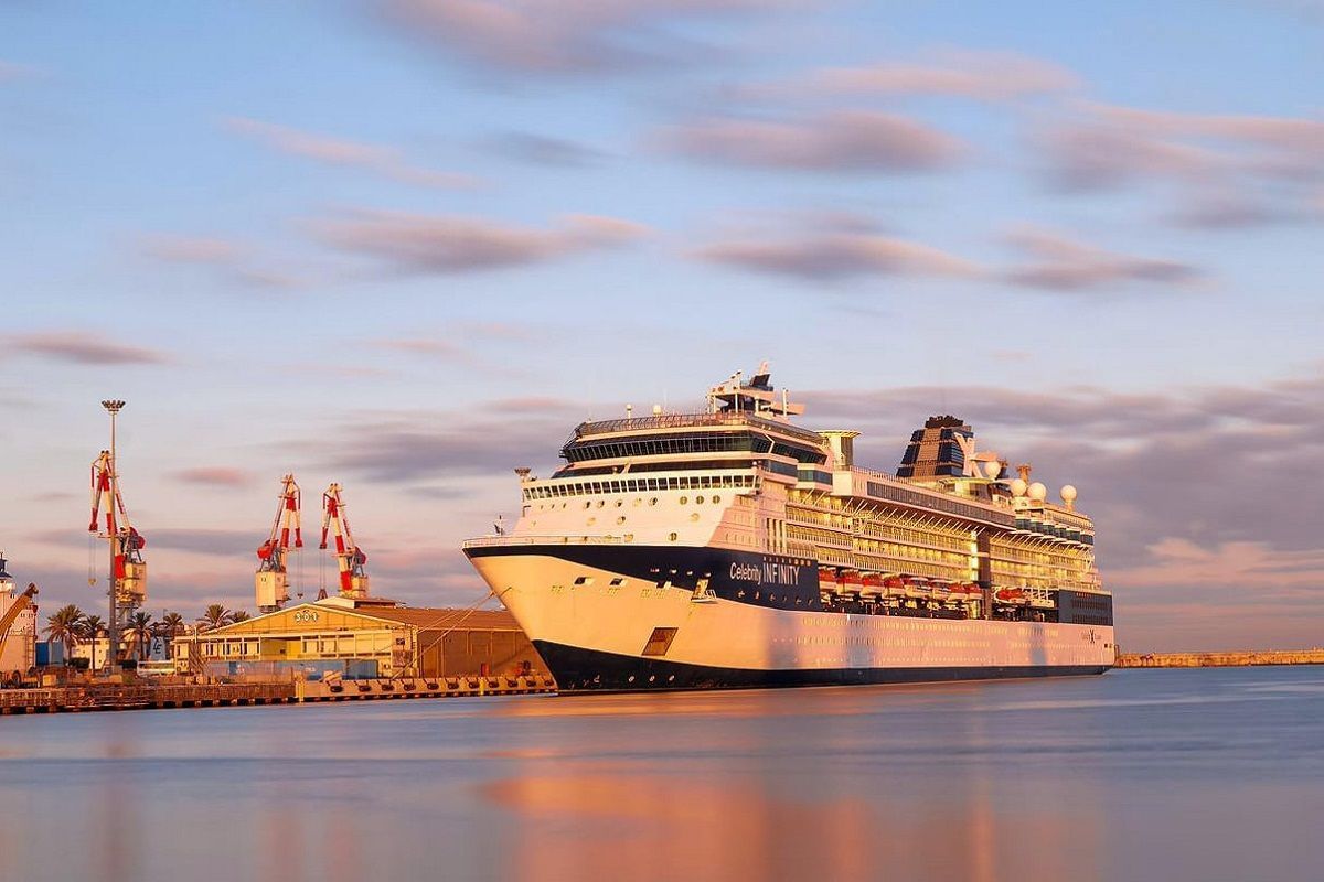 Cruise ship at Ashdod port. Photo source: Ashdod port.