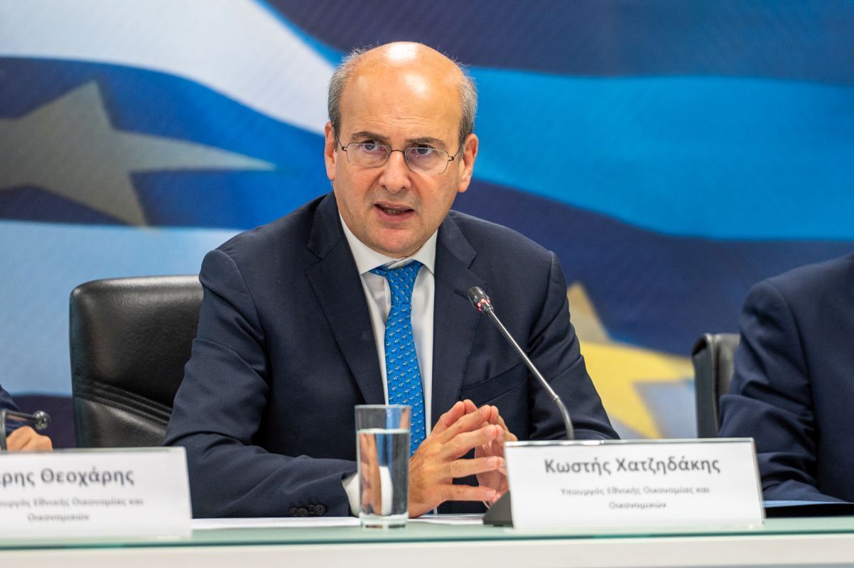 Greek Economy and Finance Minister Kostis Hatzidakis. Photo source: Greek National Economy and Finance Ministry