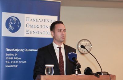Hellenic Hoteliers Federation President Ioannis Hatzis. Photo source: POX