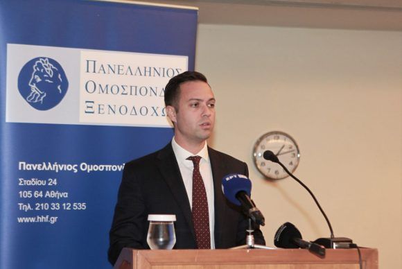 Πρόεδρος της Ένωσης Ξενοδόχων Ελλάδος, Ιωάννης Χατζής.  Πηγή εικόνας: Box