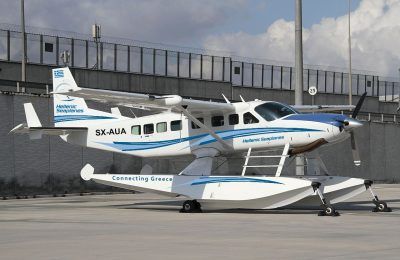 Cessna Caravan C-208, the first passenger seaplane of Hellenic Seaplanes. Photo source: Hellenic Seaplanes