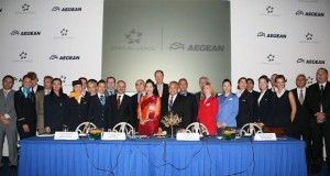 All members of the Star Alliance welcome their future member carrier, Aegean Airlines.