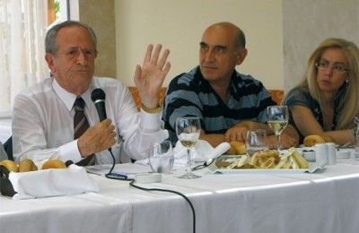 Gerasimos Fokas, chairman; Dimitris Karalis, vice president; and Agni Christidou, managing director of the Hellenic Chamber of Hotels.