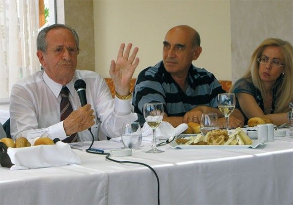 Gerasimos Fokas, chairman; Dimitris Karalis, vice president; and Agni Christidou, managing director of the Hellenic Chamber of Hotels.