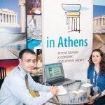 Manolis Psarros, manager of the tourism development In Athens and Danae Kefaloyiannis, representative of the In Athens team.