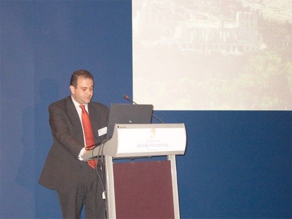 Alexandros Tsiatsiamis, CEO of City of Athens Development Agency, speaking about the utilization of the Olympic legacy as a contribution to city tourism.