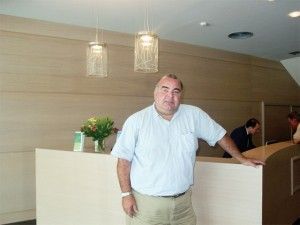 Constantine Coulouvatos, managing director of Amalia Hotel and Tourism Enterprises at the recently refurbished reception area of Amalia Hotel in Athens.