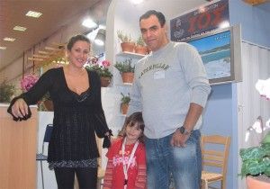 The Ios stand received additional promotional assistance this year during all the days of Philoxenia as the island's promotional specialist, Kostas Rodopoulos, was accompanied by his wife and daughter.