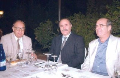 At the reception following the recent Negroponte Resort Eretria conference on alternate tourism are Kostas Katsigiannis, general manager of the Hellenic Tourism Organization; Antonis Nanos, president of the East Sterea branch of the Greek Economic Chamber; and Thanassis Bouranta, prefect of the area.
