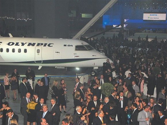 Olympic Air's official launch at the company's technical base at Athens International Airport.