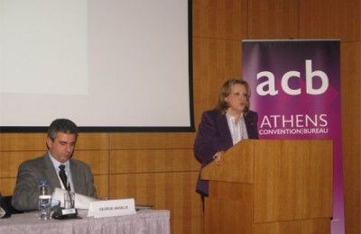 At the workshop, ATEDCo’s chairman Katerina Katsabe presented the company’s tourism policy framework. Pictured left is ACB’s Director George Angelis.